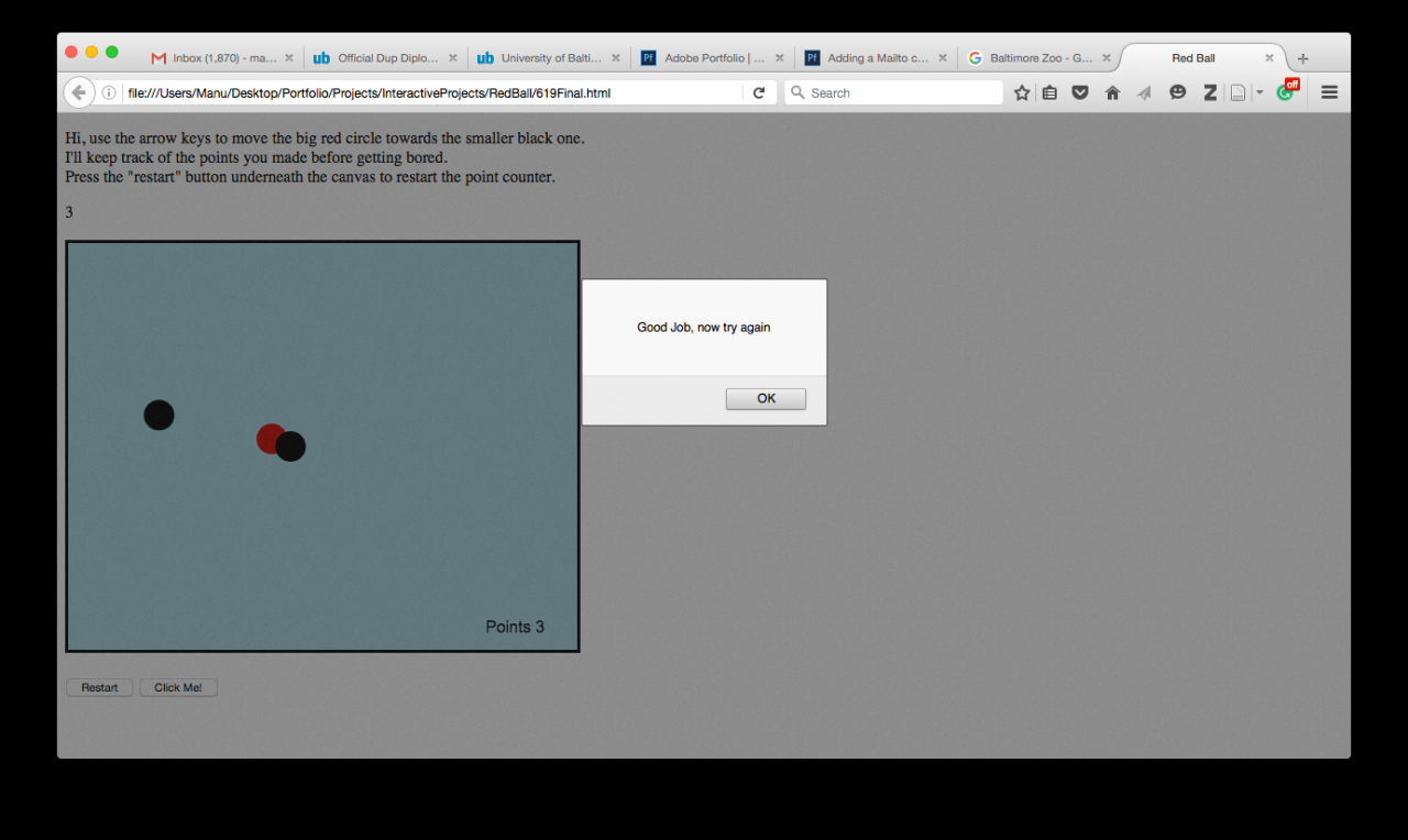 HTML5 Canvas Javascript Game @ University of Baltimore on Behance HTML5 Canvas Javascript Game @ University of Baltimore on Behance