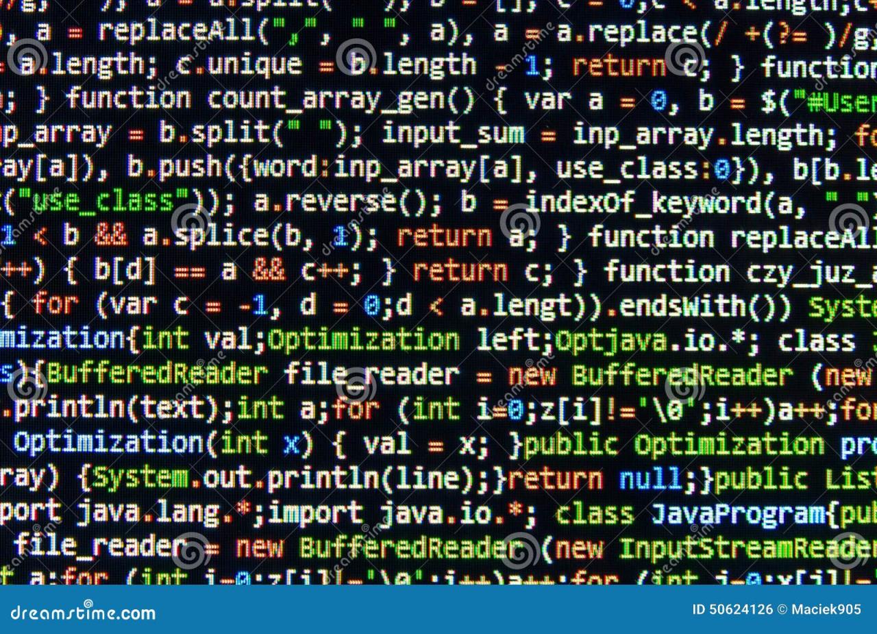 Programming Source Code Abstract Background Royalty-Free Illustration ...